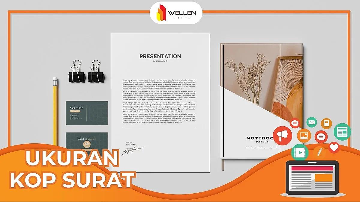 ukuran kop surat