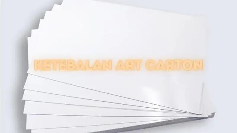ketebalan art paper