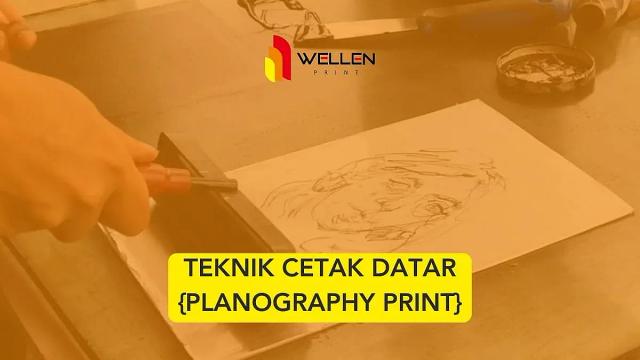 teknik cetak datar adalah