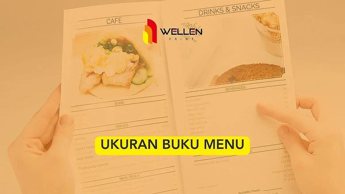ukuran buku menu