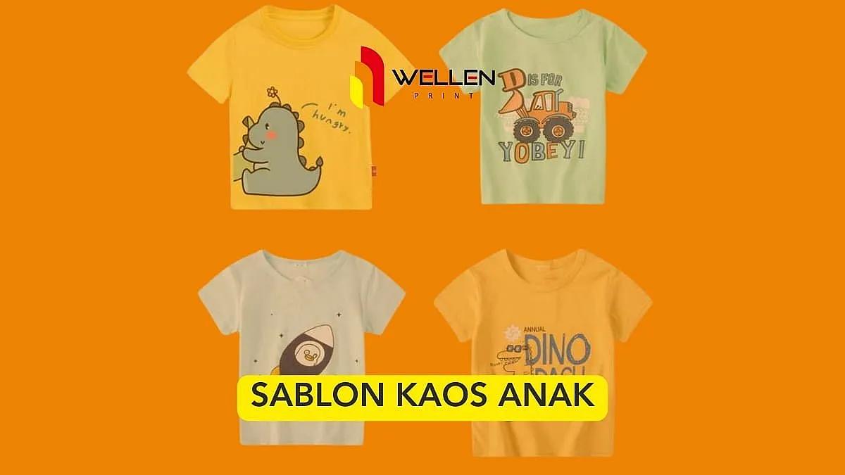sablon kaos anak