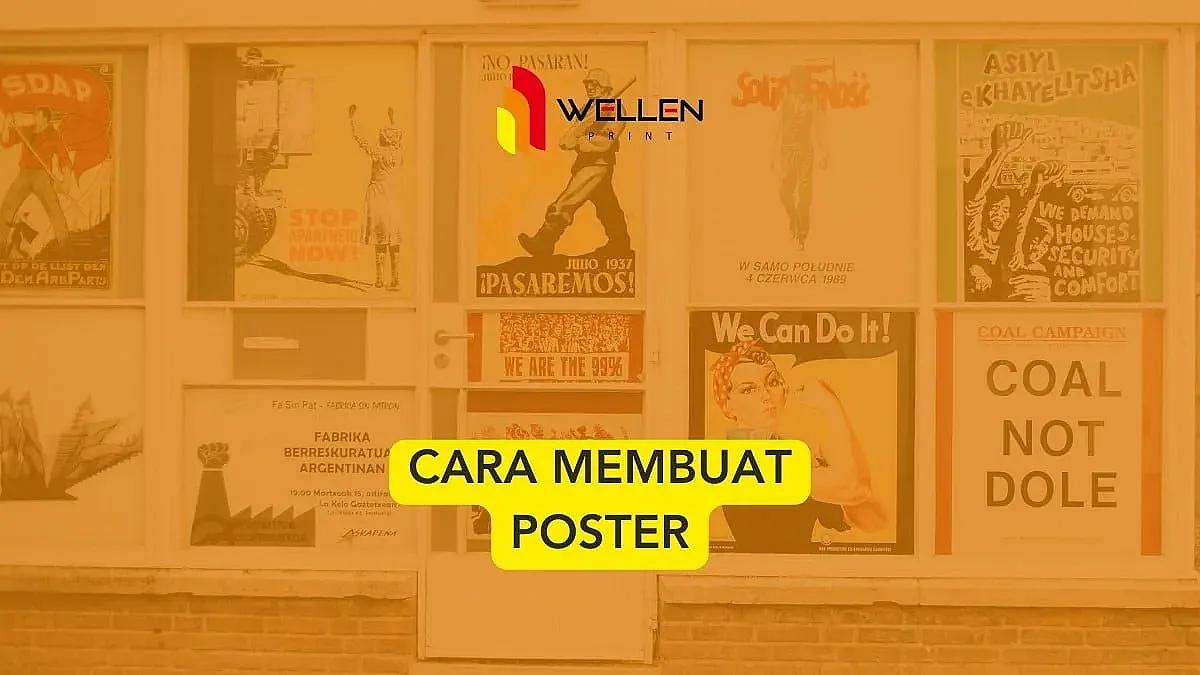 cara membuat poster