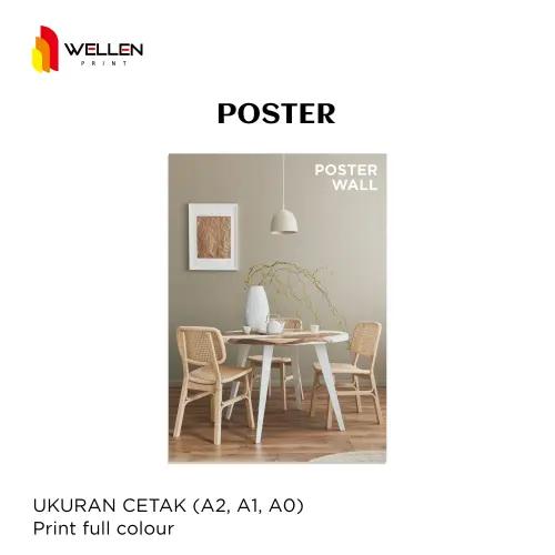 Cetak HP Latex Poster Besar - Art Carton