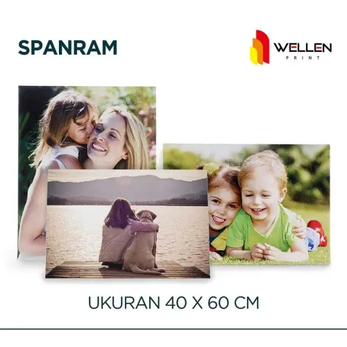 Cetak Spanram / Canvas Frame - Ukuran 40 x 60 x 6 cm