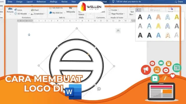 cara membuat logo di word