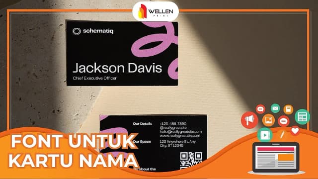 font untuk kartu nama