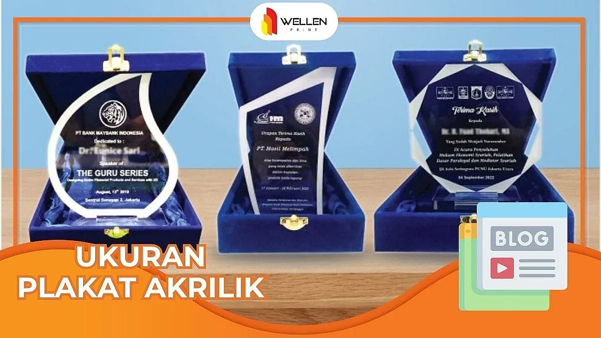 ukuran plakat akrilik