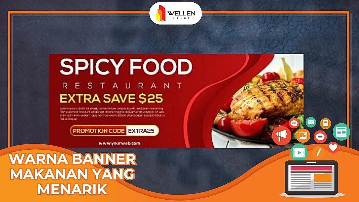 warna banner makanan yang menarik