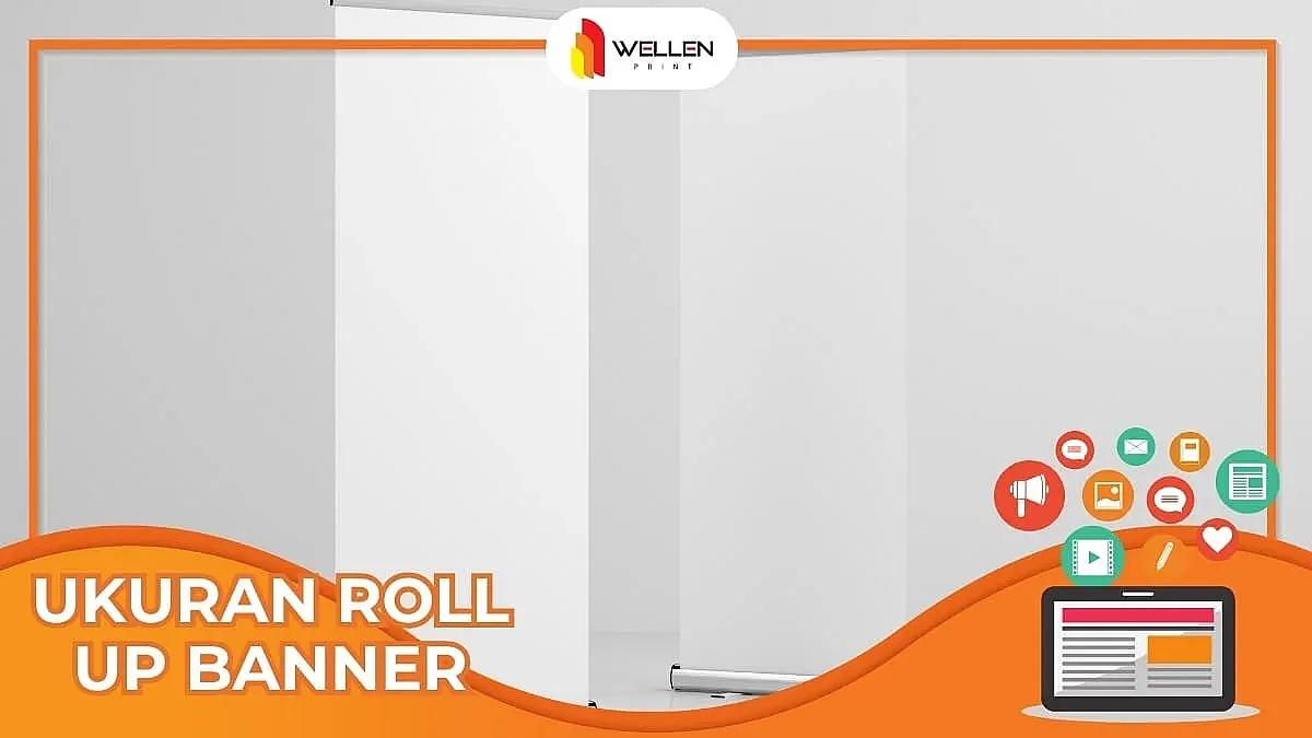 ukuran roll up banner