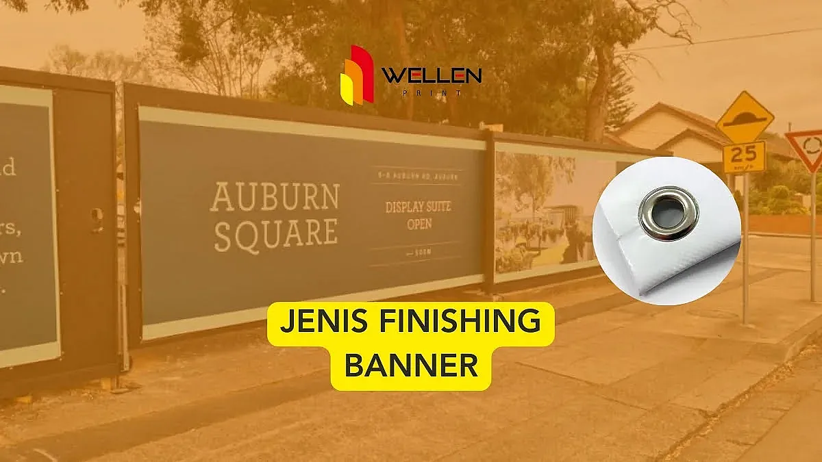 jenis finishing banner