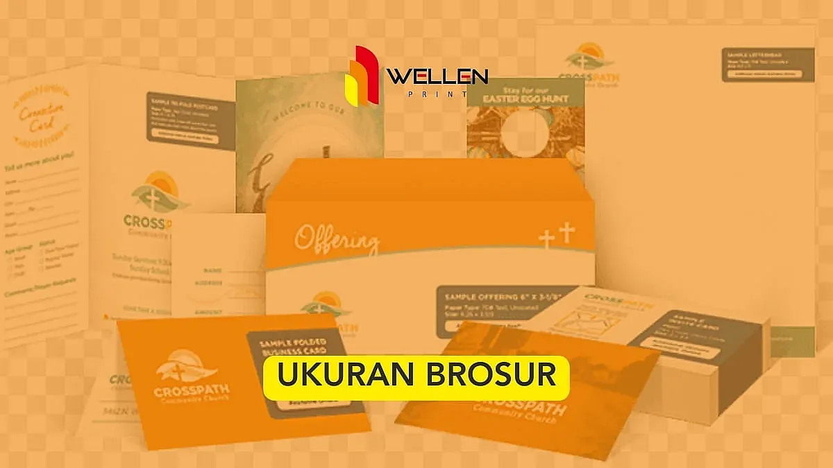 ukuran brosur