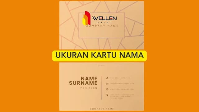 ukuran kartu nama