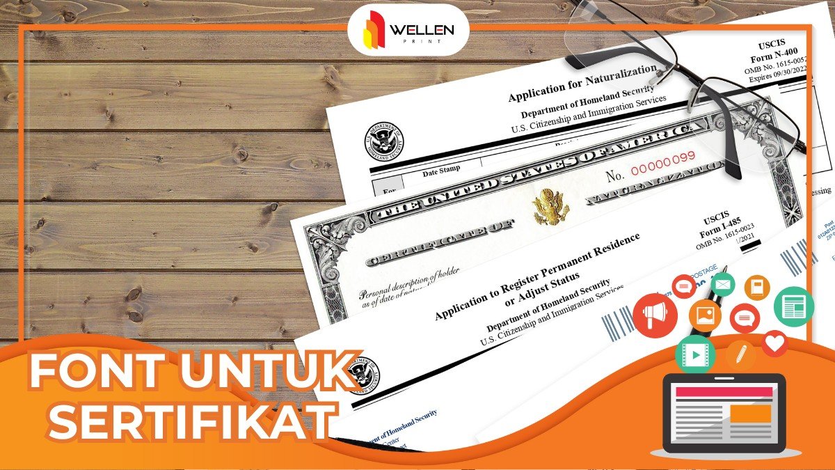 font untuk sertifikat
